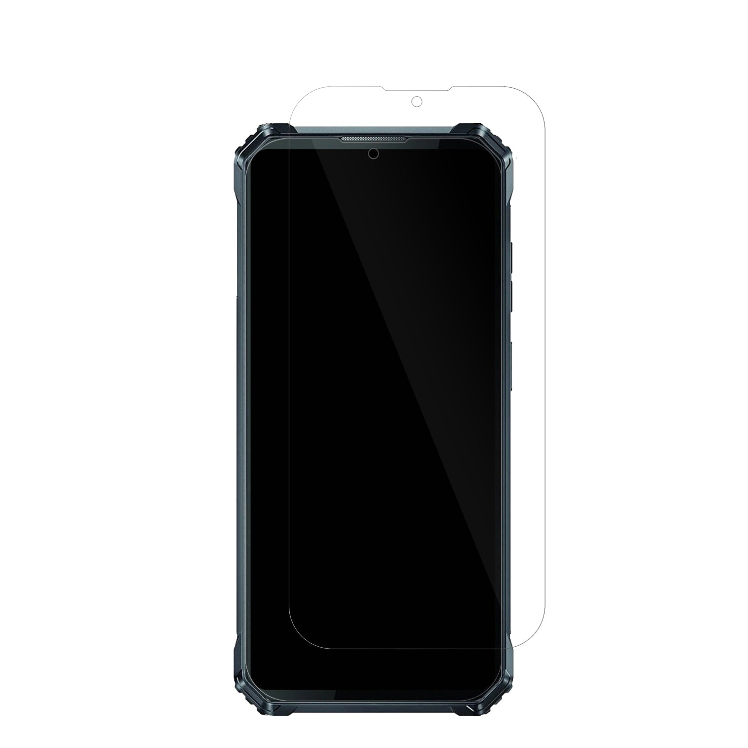 OukitelWP28E mit aufgebrachter dipos Displayschutzfolie, glasklare Darstellung ohne Einschränkungen
