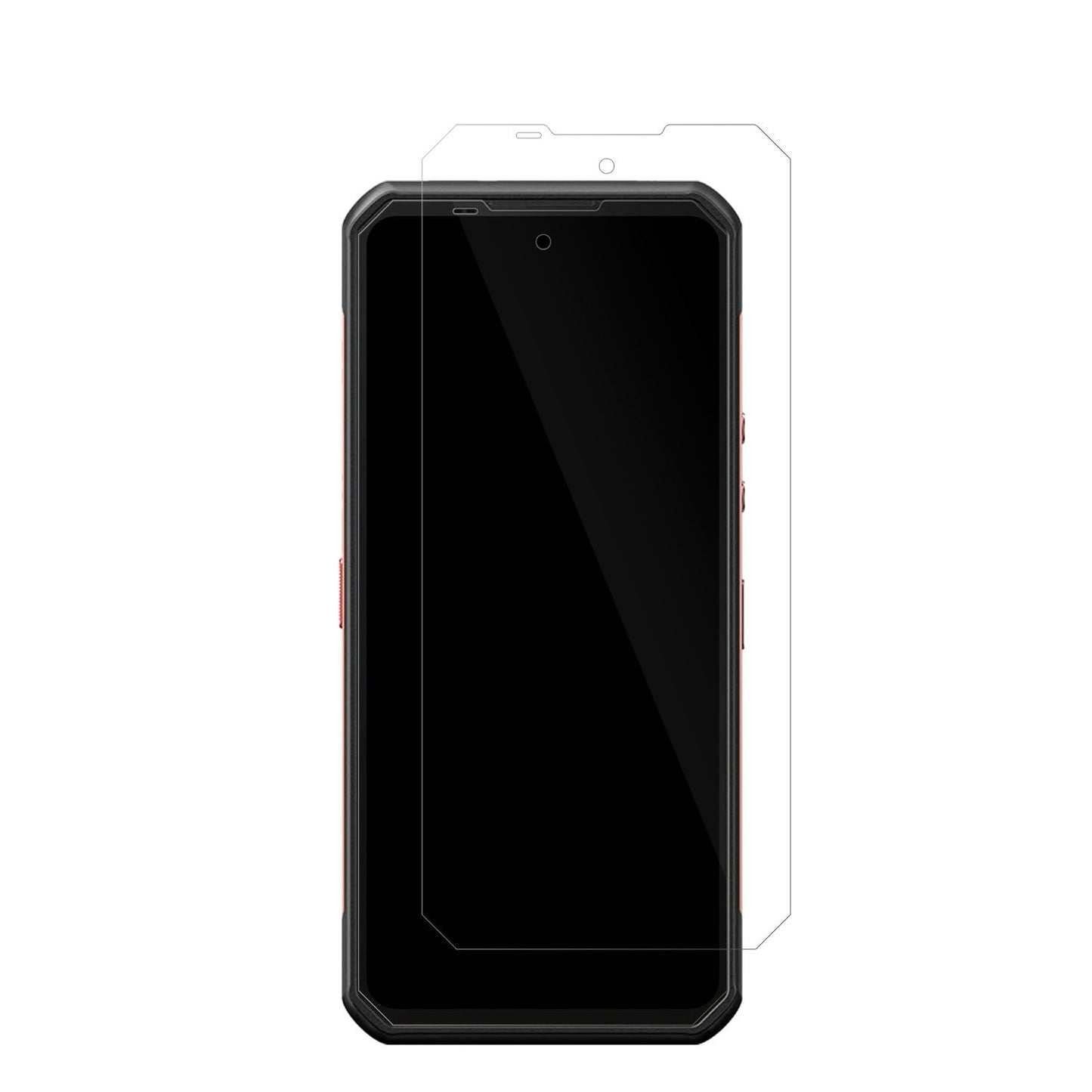 OukitelWP300 5G mit aufgebrachter dipos Displayschutzfolie, glasklare Darstellung ohne Einschränkungen