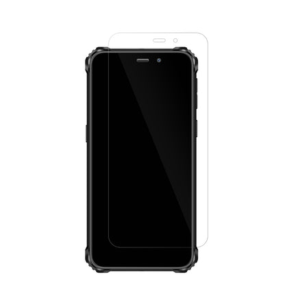 OukitelWP32 Pro mit aufgebrachter dipos Displayschutzfolie, glasklare Darstellung ohne Einschränkungen