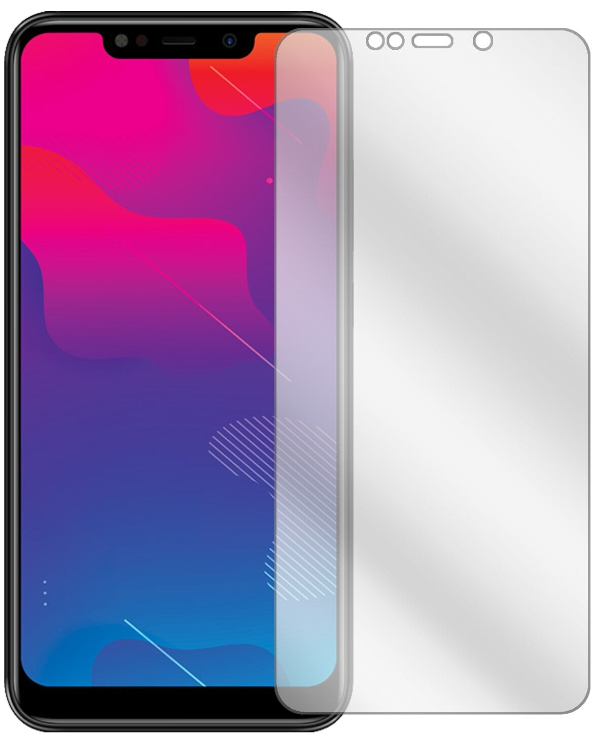 PanasonicEluga Z1 Pro mit aufgebrachter dipos Displayschutzfolie, glasklare Darstellung ohne Einschränkungen