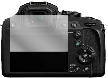 PanasonicLumix DMC-FZ82 mit aufgebrachter dipos Displayschutzfolie, glasklare Darstellung ohne Einschränkungen