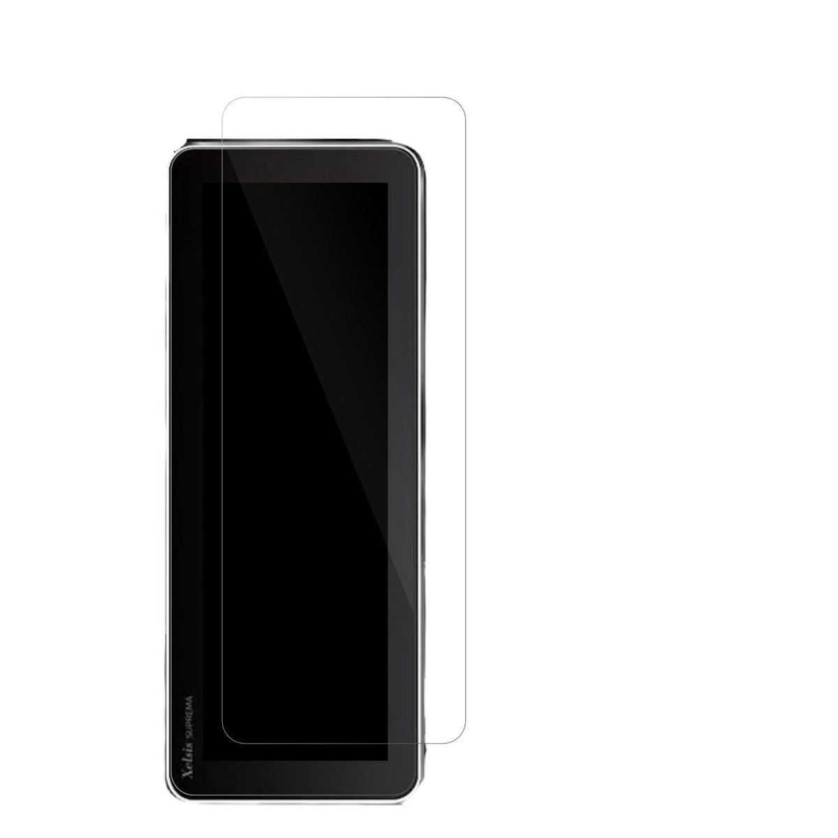PhilipsSaeco Xelsis Suprema mit aufgebrachter dipos Displayschutzfolie, glasklare Darstellung ohne Einschränkungen