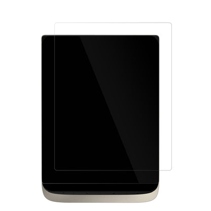 PocketBookInkPad Color 3 mit aufgebrachter dipos Displayschutzfolie, glasklare Darstellung ohne Einschränkungen