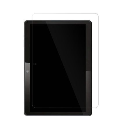 QDDQTablet mit aufgebrachter dipos Displayschutzfolie, glasklare Darstellung ohne Einschränkungen