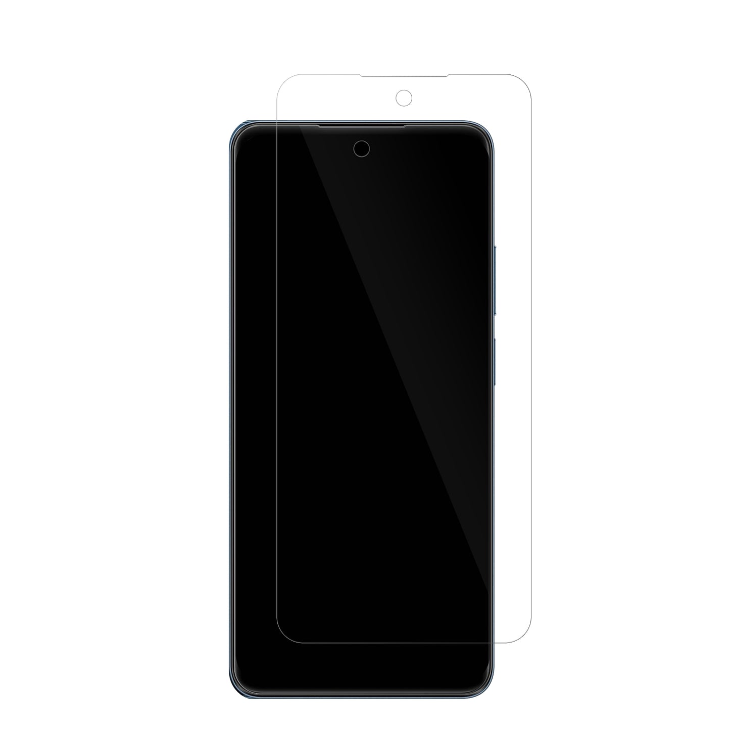 RealmeC65s mit aufgebrachter dipos Displayschutzfolie, glasklare Darstellung ohne Einschränkungen