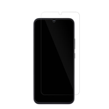 SamsungGalaxy A34 5G mit aufgebrachter dipos Displayschutzfolie, glasklare Darstellung ohne Einschränkungen