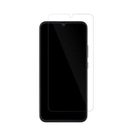 SamsungGalaxy A34 5G mit aufgebrachter dipos Displayschutzfolie, glasklare Darstellung ohne Einschränkungen