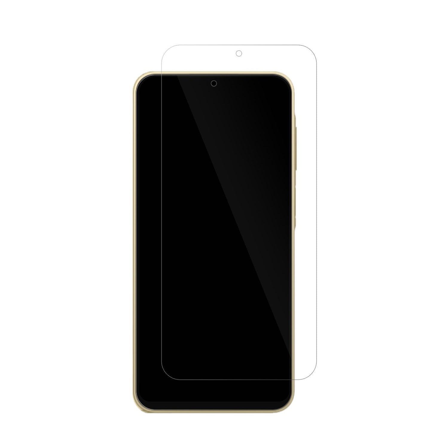 SamsungGalaxy Buddy4 mit aufgebrachter dipos Displayschutzfolie, glasklare Darstellung ohne Einschränkungen