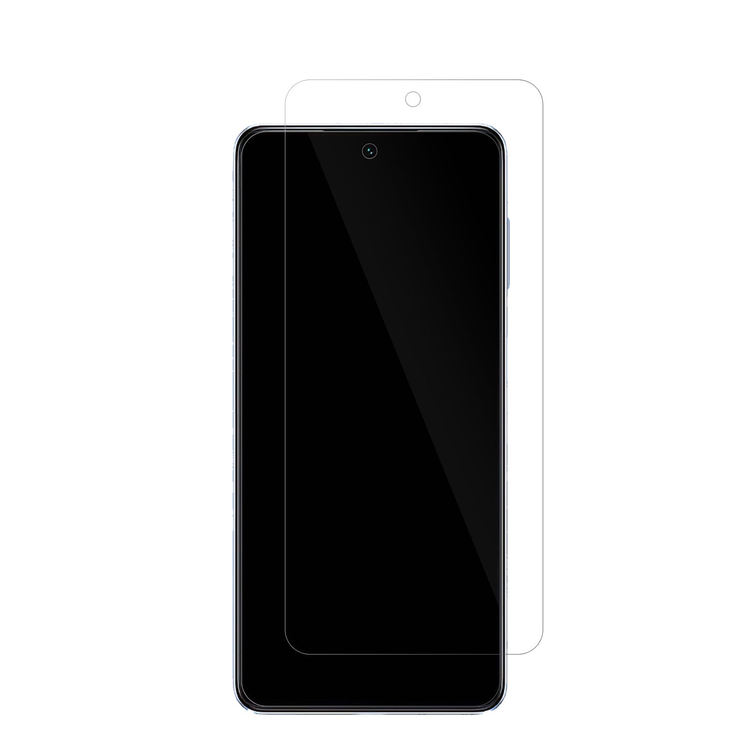 SAMSUNGGalaxy F54 mit aufgebrachter dipos Displayschutzfolie, glasklare Darstellung ohne Einschränkungen