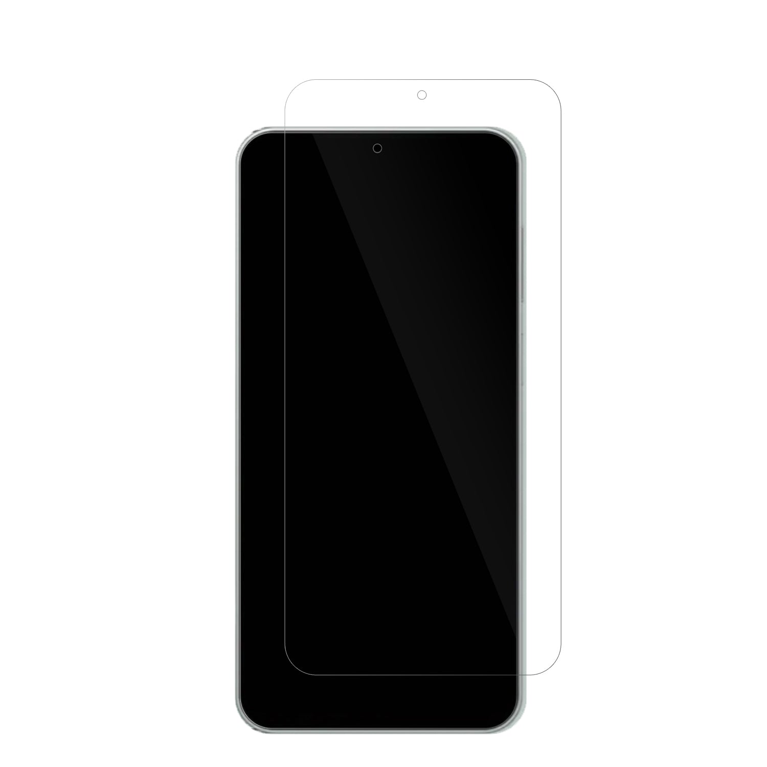 SamsungGalaxy Jump 4 mit aufgebrachter dipos Displayschutzfolie, glasklare Darstellung ohne Einschränkungen