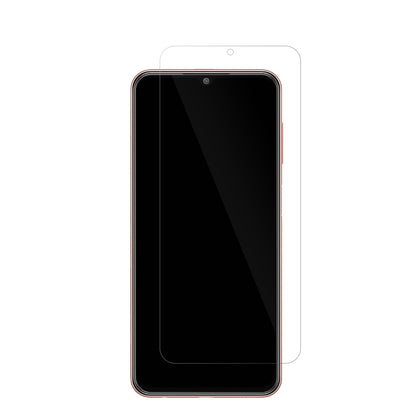 SamsungGalaxy M13 4G mit aufgebrachter dipos Displayschutzfolie, glasklare Darstellung ohne Einschränkungen