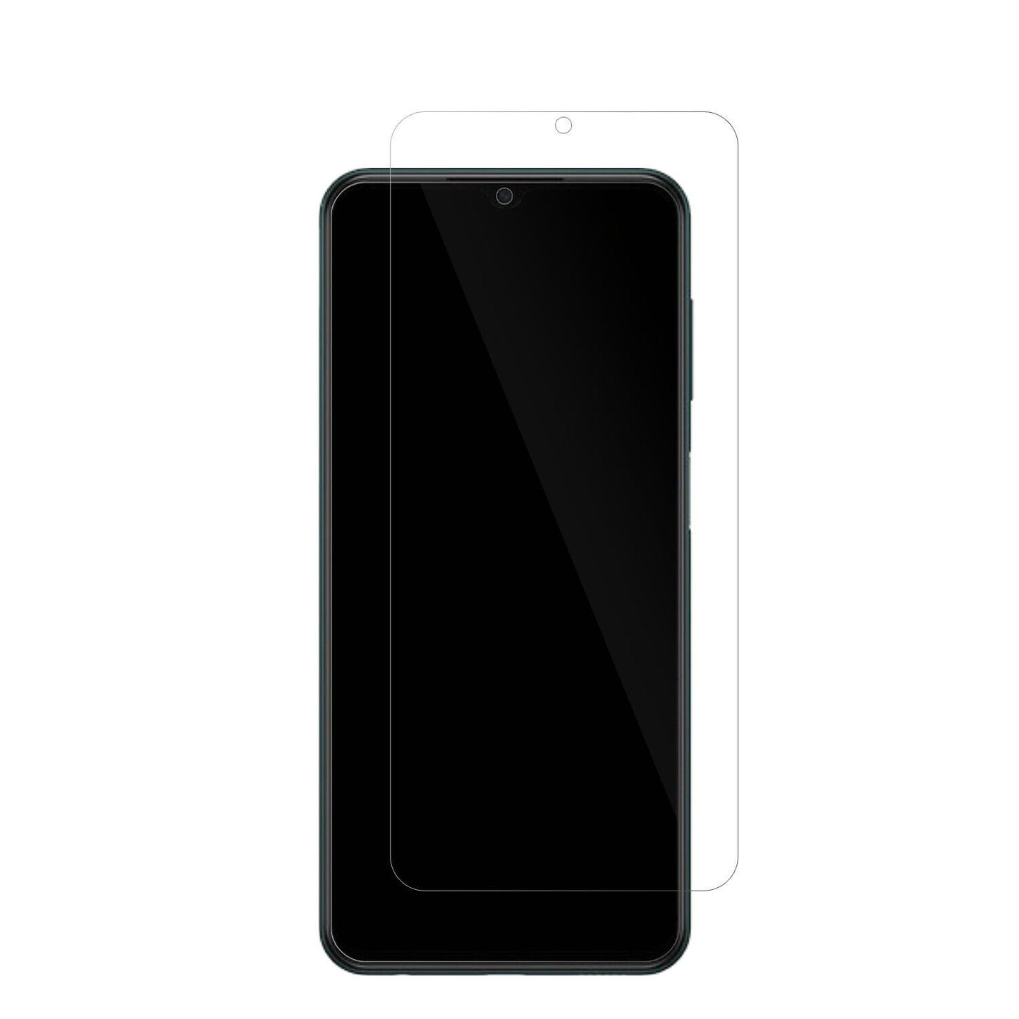 SamsungGalaxy M13 5G mit aufgebrachter dipos Displayschutzfolie, glasklare Darstellung ohne Einschränkungen