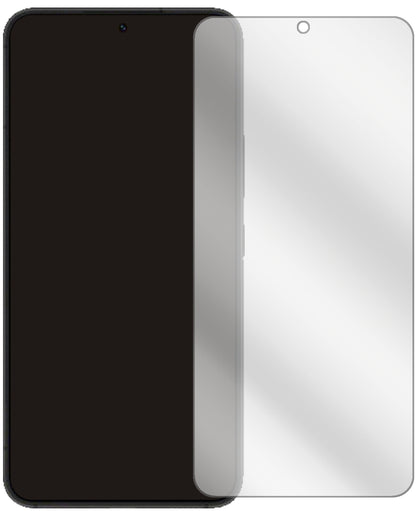 SamsungGalaxy S22 mit aufgebrachter dipos Displayschutzfolie, glasklare Darstellung ohne Einschränkungen