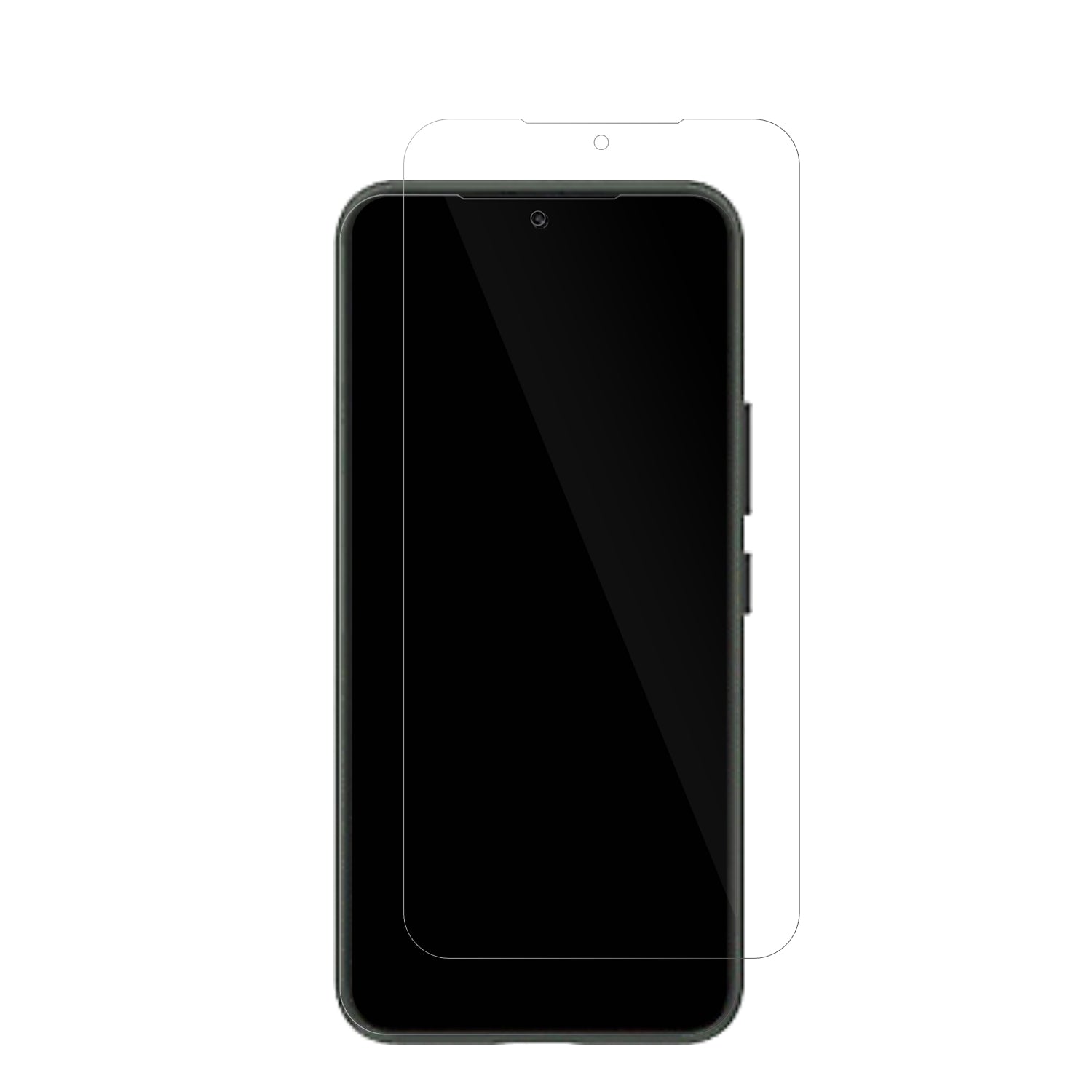 SamsungGalaxy S23 mit aufgebrachter dipos Displayschutzfolie, glasklare Darstellung ohne Einschränkungen