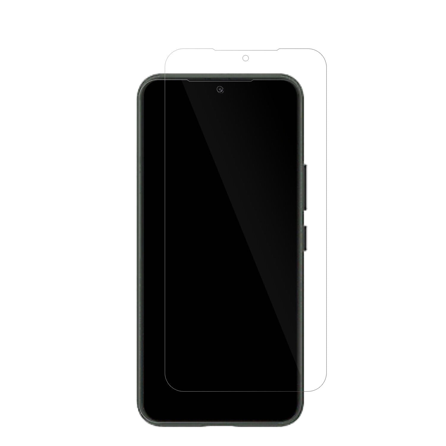 SamsungGalaxy S23 mit aufgebrachter dipos Displayschutzfolie, glasklare Darstellung ohne Einschränkungen