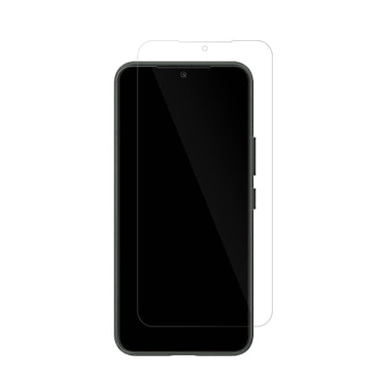 SamsungGalaxy S23 mit aufgebrachter dipos Displayschutzfolie, glasklare Darstellung ohne Einschränkungen