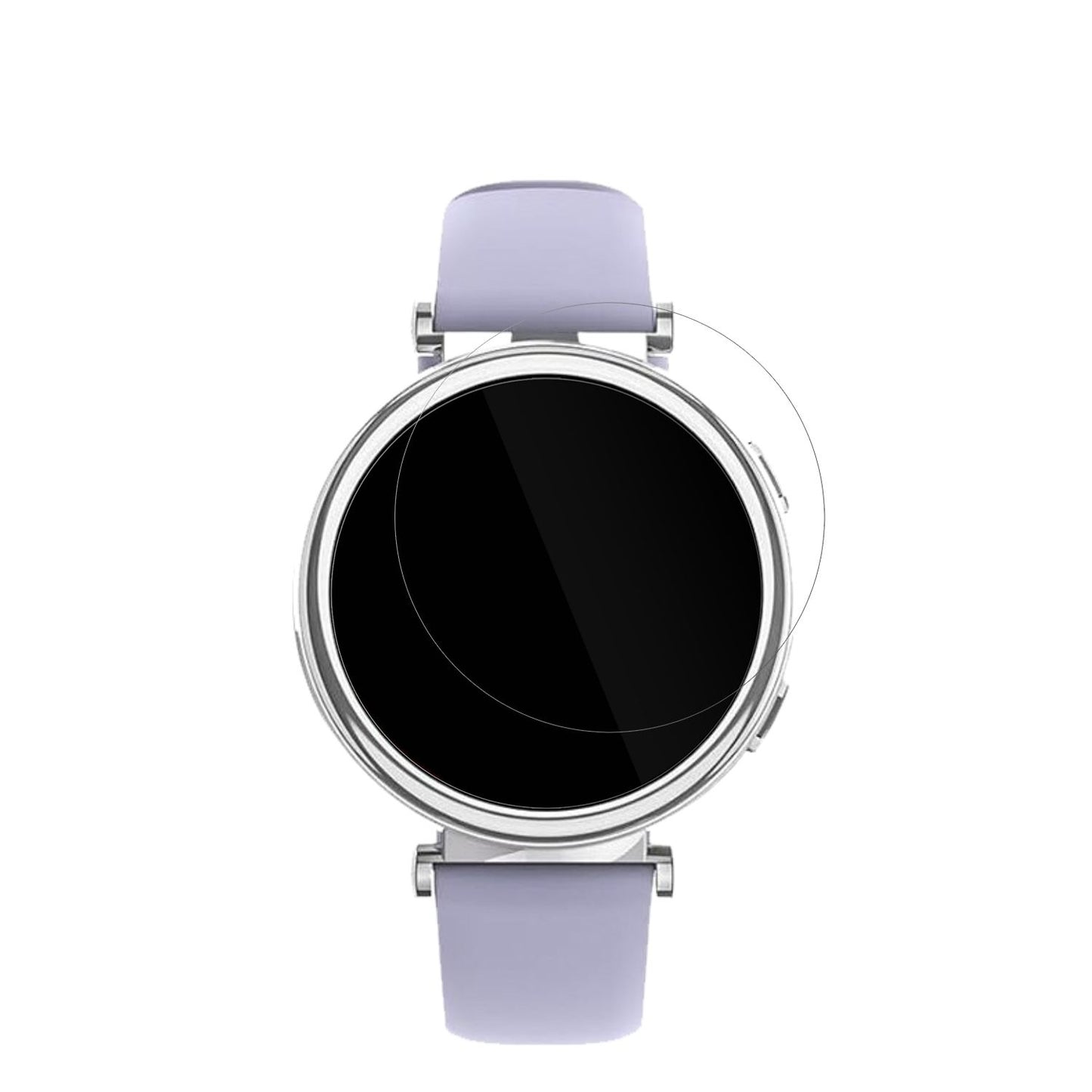 Sanorum1.27 Zoll Smartwatch mit aufgebrachter dipos Displayschutzfolie, glasklare Darstellung ohne Einschränkungen