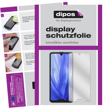 SharpAquos R3 mit aufgebrachter dipos Displayschutzfolie, glasklare Darstellung ohne Einschränkungen