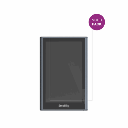 SmallRigWireless Monitor 4850B mit aufgebrachter dipos Displayschutzfolie, glasklare Darstellung ohne Einschränkungen