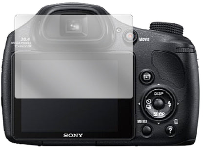 SonyCyber-shot DSC-HX350 mit aufgebrachter dipos Displayschutzfolie, glasklare Darstellung ohne Einschränkungen