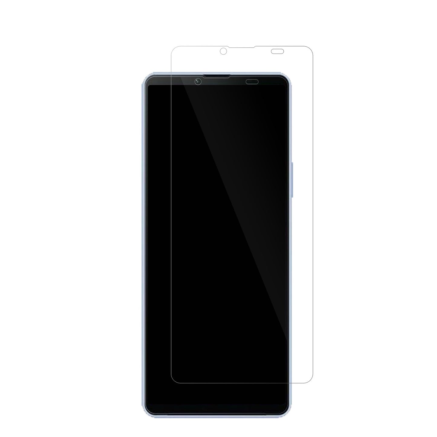 SonyXperia 10 V mit aufgebrachter dipos Displayschutzfolie, glasklare Darstellung ohne Einschränkungen