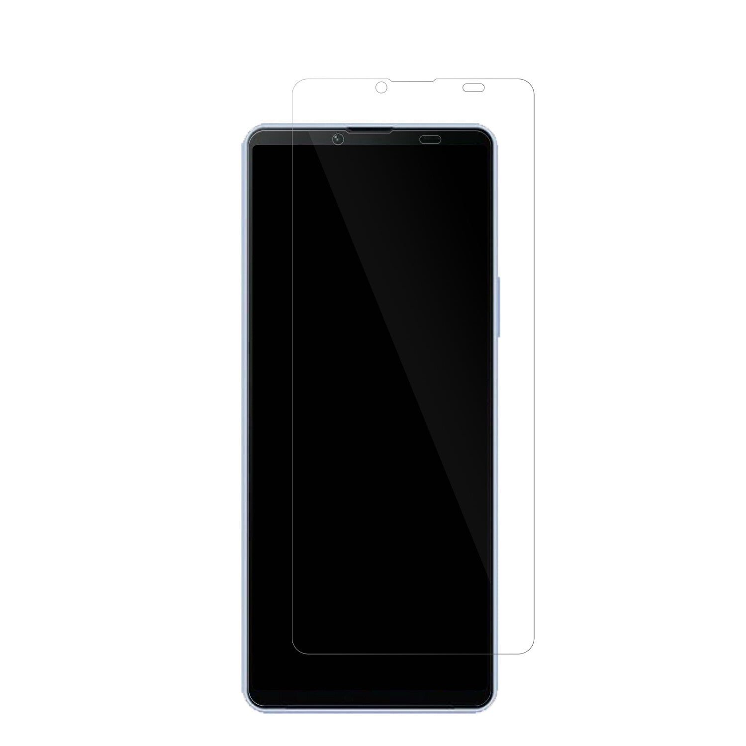 SonyXperia 10 V mit aufgebrachter dipos Displayschutzfolie, glasklare Darstellung ohne Einschränkungen