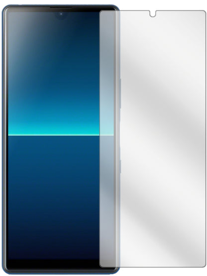 SonyXperia L4 mit aufgebrachter dipos Displayschutzfolie, glasklare Darstellung ohne Einschränkungen