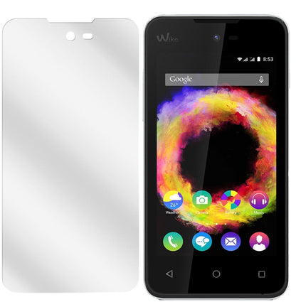 Sunset 2Wiko mit aufgebrachter dipos Displayschutzfolie, glasklare Darstellung ohne Einschränkungen