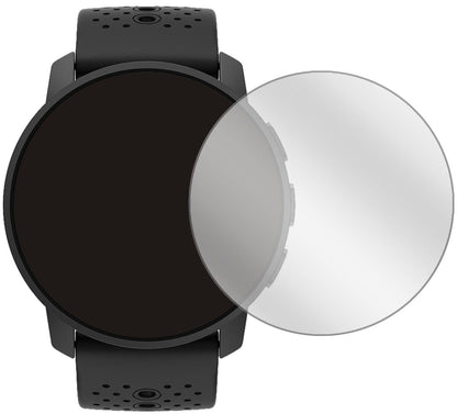 Suunto9 Peak mit aufgebrachter dipos Displayschutzfolie, glasklare Darstellung ohne Einschränkungen