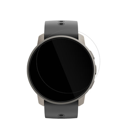 SuuntoPeak Pro mit aufgebrachter dipos Displayschutzfolie, glasklare Darstellung ohne Einschränkungen