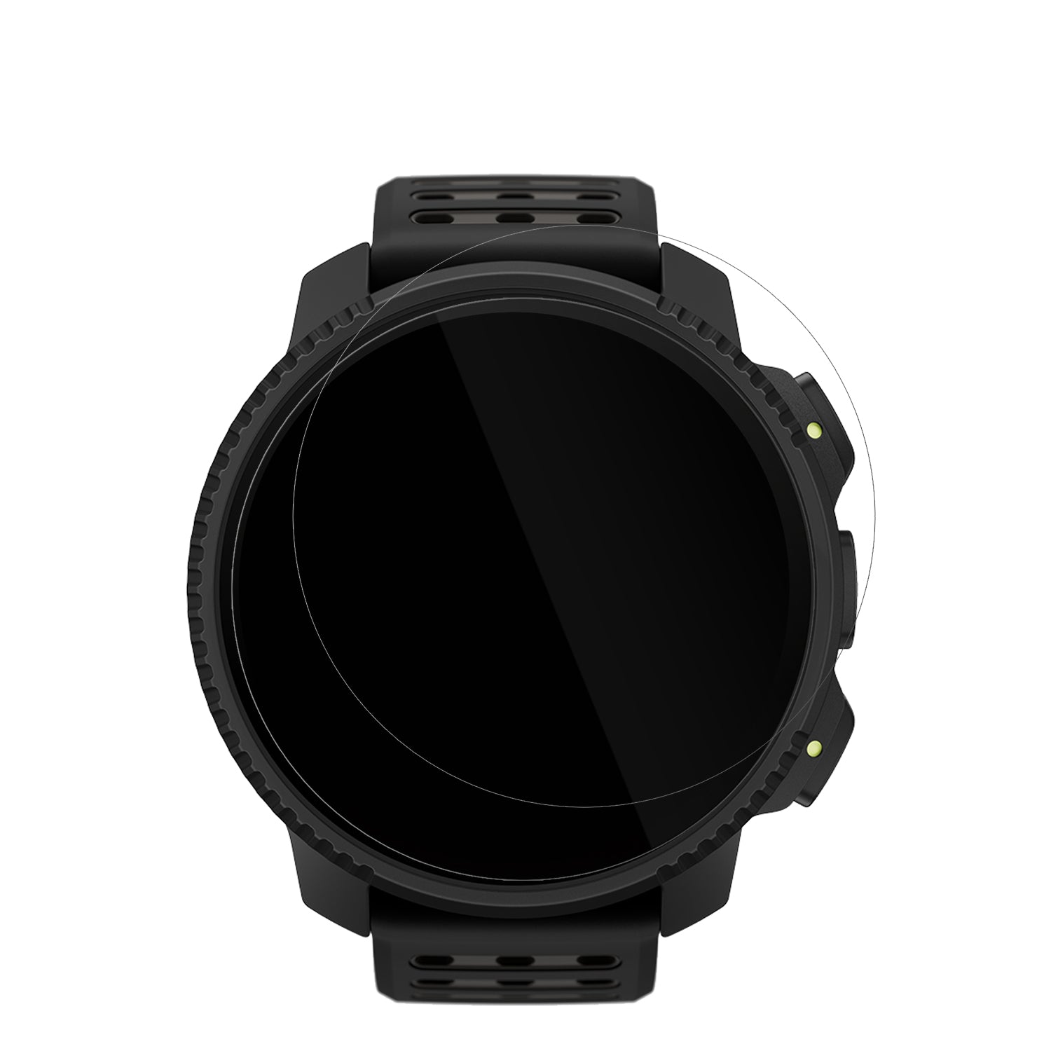 SuuntoVertical 2 mit aufgebrachter dipos Displayschutzfolie, glasklare Darstellung ohne Einschränkungen
