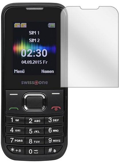 SwisstoneSC 230 mit aufgebrachter dipos Displayschutzfolie, glasklare Darstellung ohne Einschränkungen