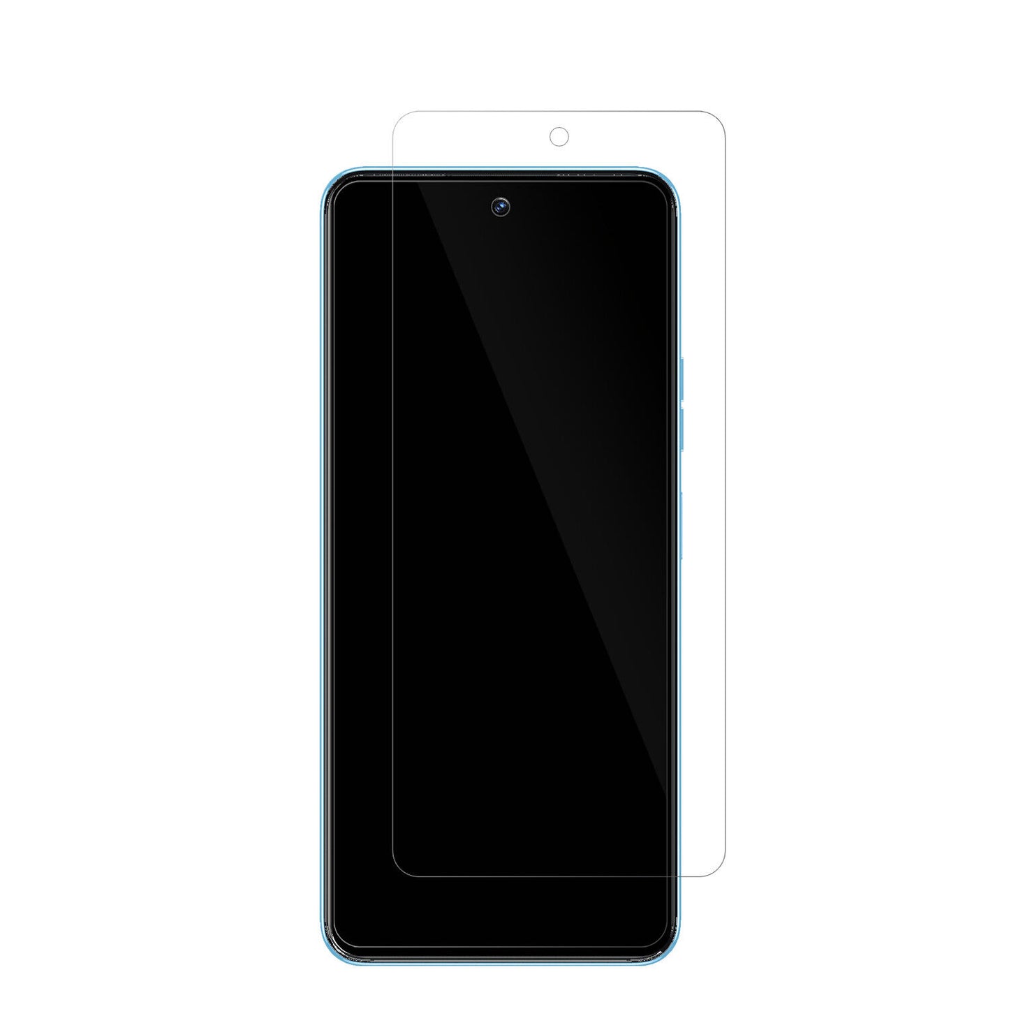 TecnoCamon 19 Neo mit aufgebrachter dipos Displayschutzfolie, glasklare Darstellung ohne Einschränkungen
