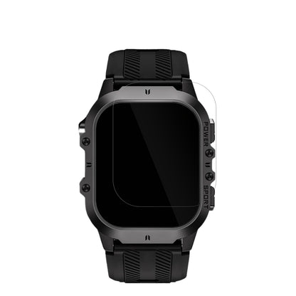 TesofitSmartwatch 1.85 Zoll mit aufgebrachter dipos Displayschutzfolie, glasklare Darstellung ohne Einschränkungen