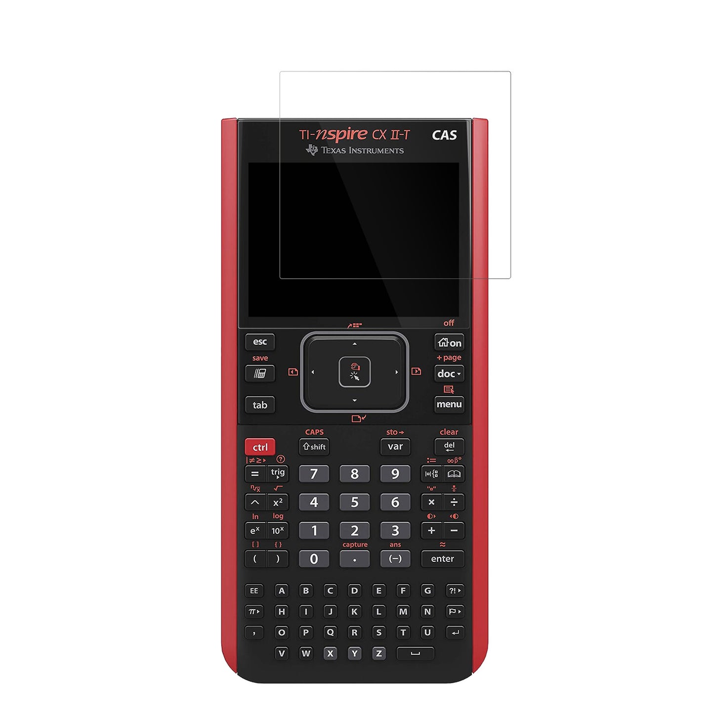 Texas InstrumentsCX CAS II FC TI-Nspire CX II-T CAS mit aufgebrachter dipos Displayschutzfolie, glasklare Darstellung ohne Einschränkungen