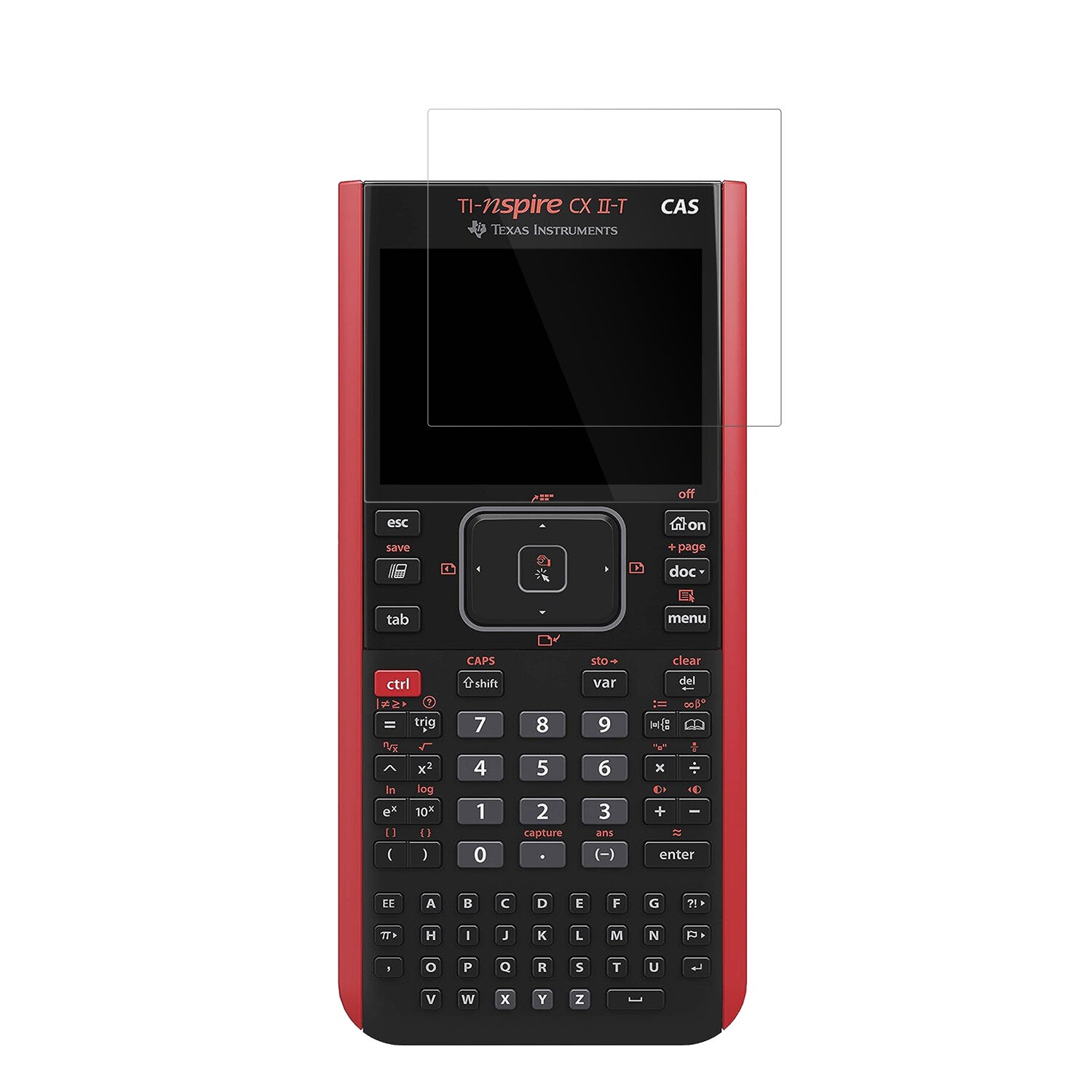 Texas InstrumentsCX CAS II FC TI-Nspire CX II-T CAS mit aufgebrachter dipos Displayschutzfolie, glasklare Darstellung ohne Einschränkungen