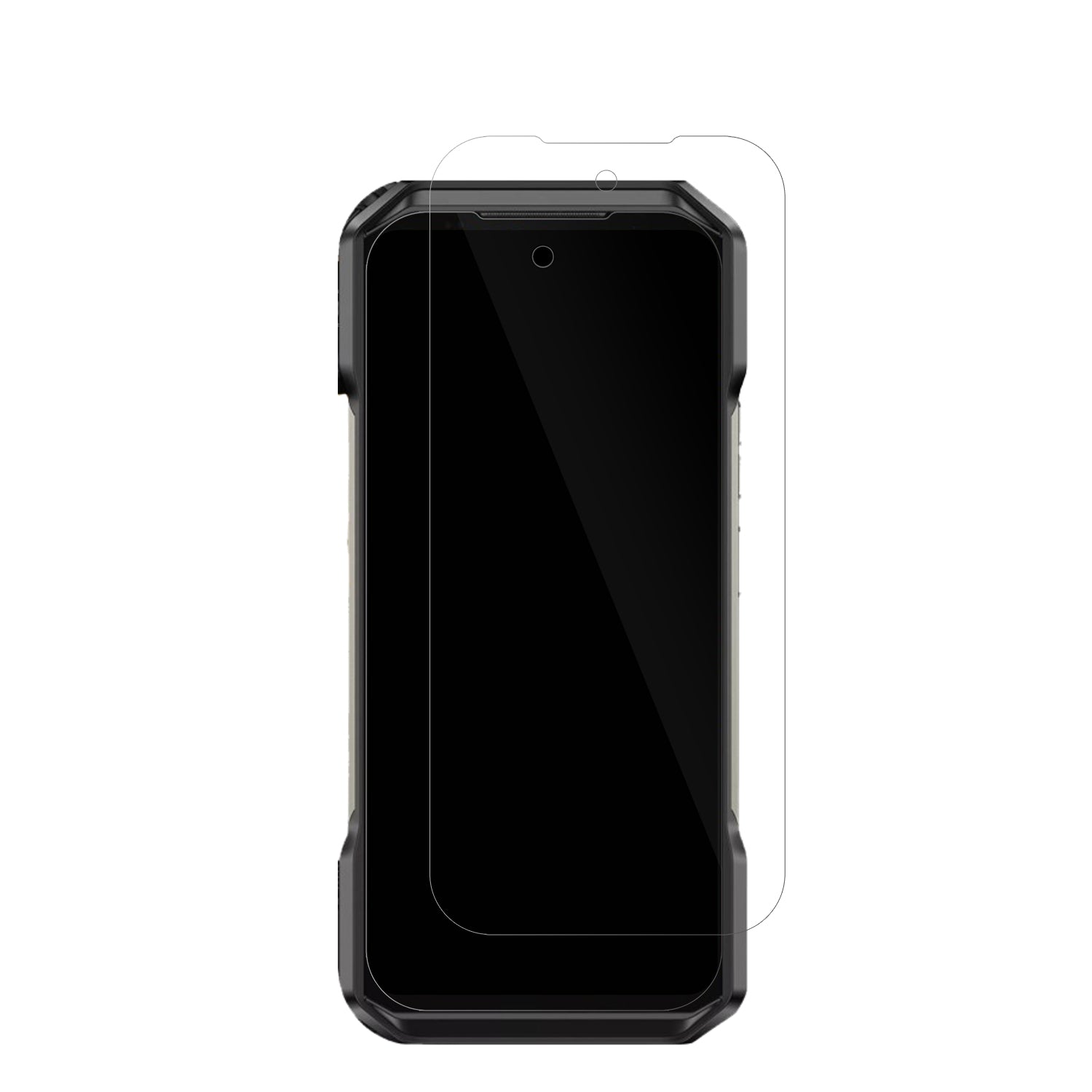 UlefoneArmor 27T Pro 5G mit aufgebrachter dipos Displayschutzfolie, glasklare Darstellung ohne Einschränkungen
