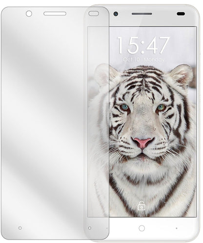 UlefoneTiger mit aufgebrachter dipos Displayschutzfolie, glasklare Darstellung ohne Einschränkungen