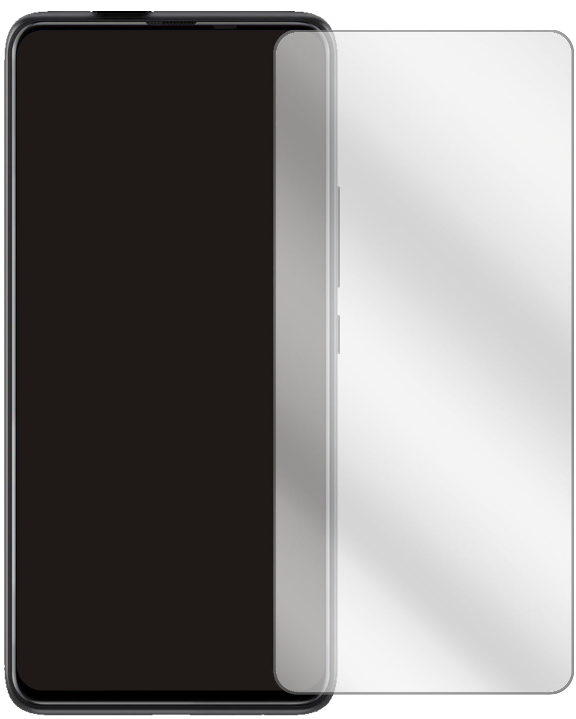 UmidigiS5 Pro mit aufgebrachter dipos Displayschutzfolie, glasklare Darstellung ohne Einschränkungen