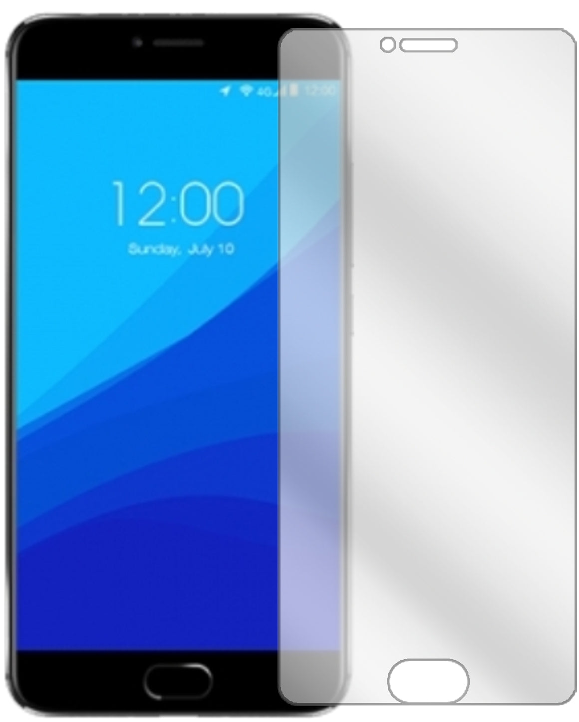 UmidigiZ1 mit aufgebrachter dipos Displayschutzfolie, glasklare Darstellung ohne Einschränkungen