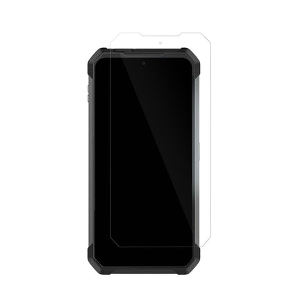 UnihertzTank 4 Pro mit aufgebrachter dipos Displayschutzfolie, glasklare Darstellung ohne Einschränkungen