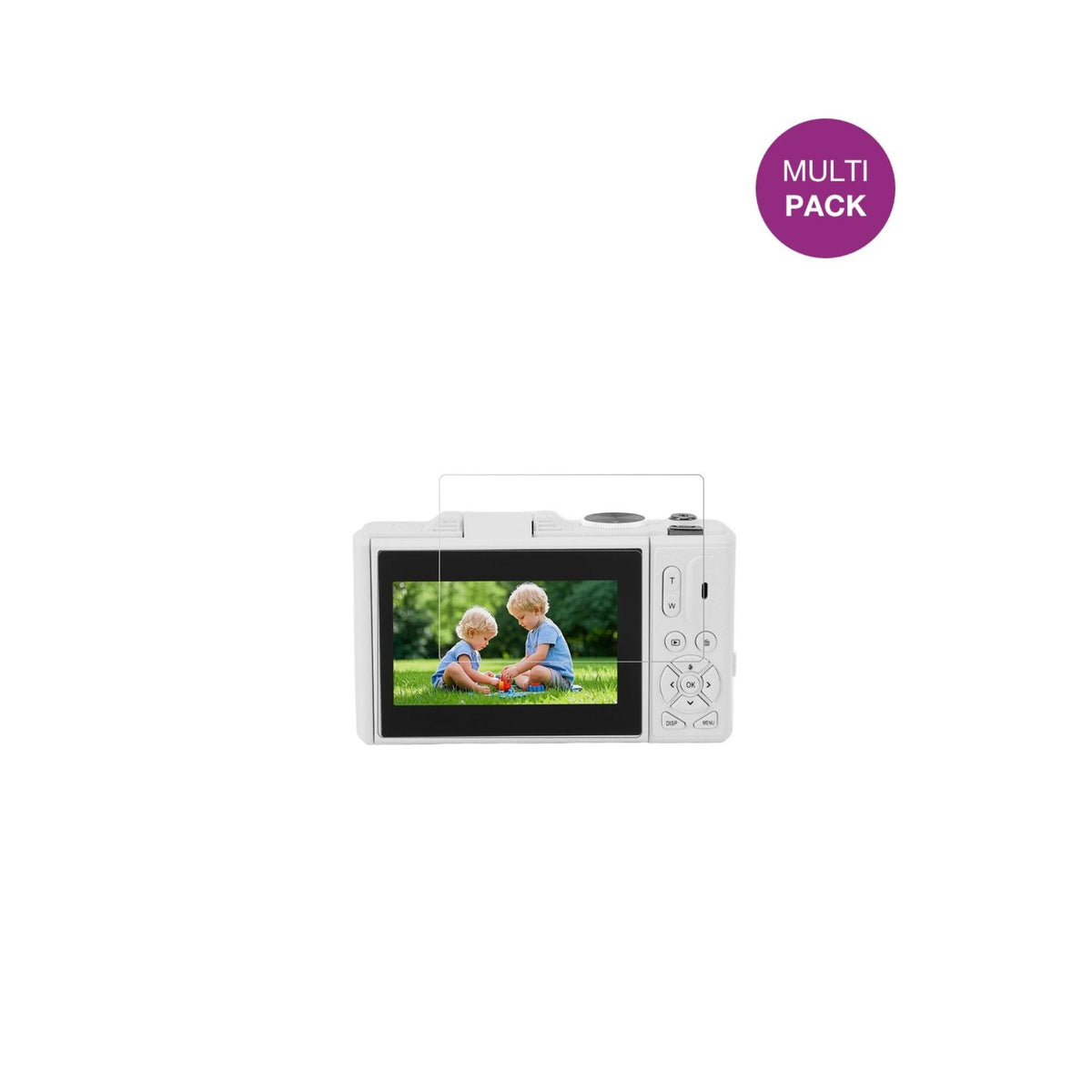 VELATEMOR5c mit aufgebrachter dipos Displayschutzfolie, glasklare Darstellung ohne Einschränkungen
