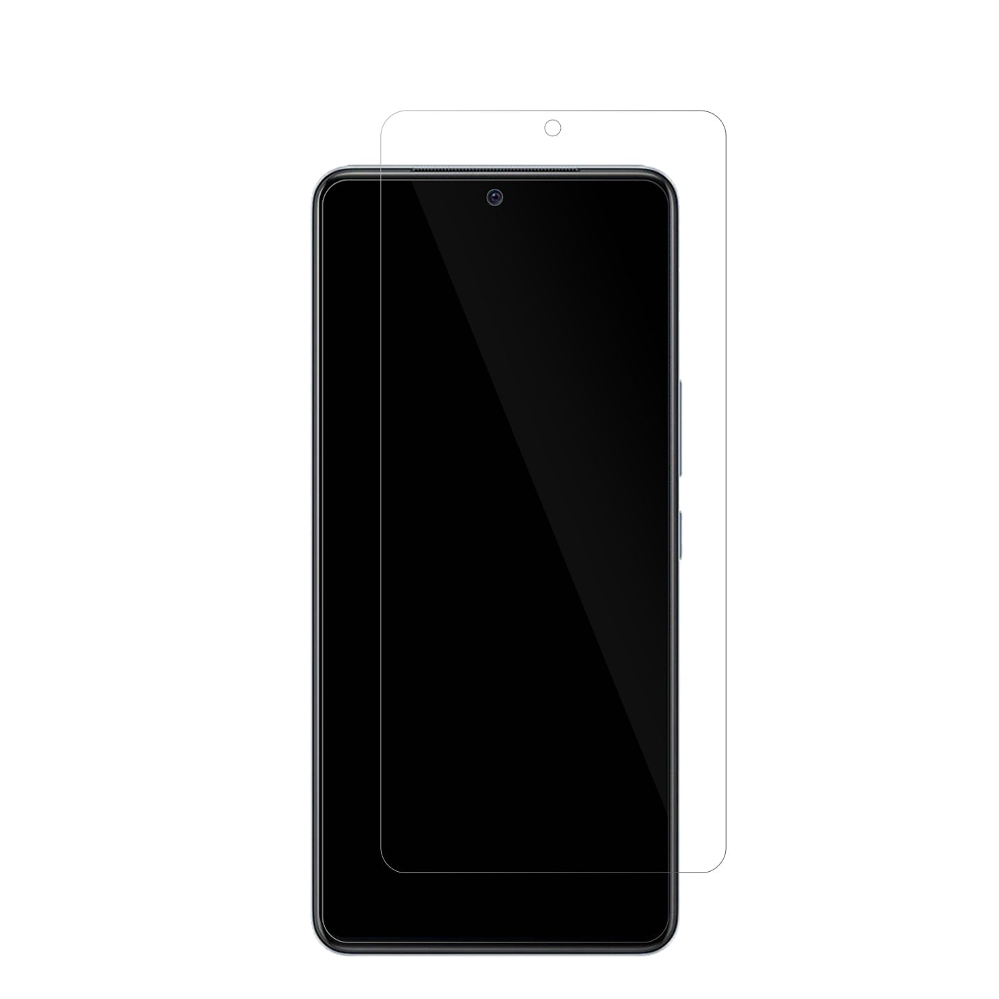 VivoIQOO Neo 6 mit aufgebrachter dipos Displayschutzfolie, glasklare Darstellung ohne Einschränkungen