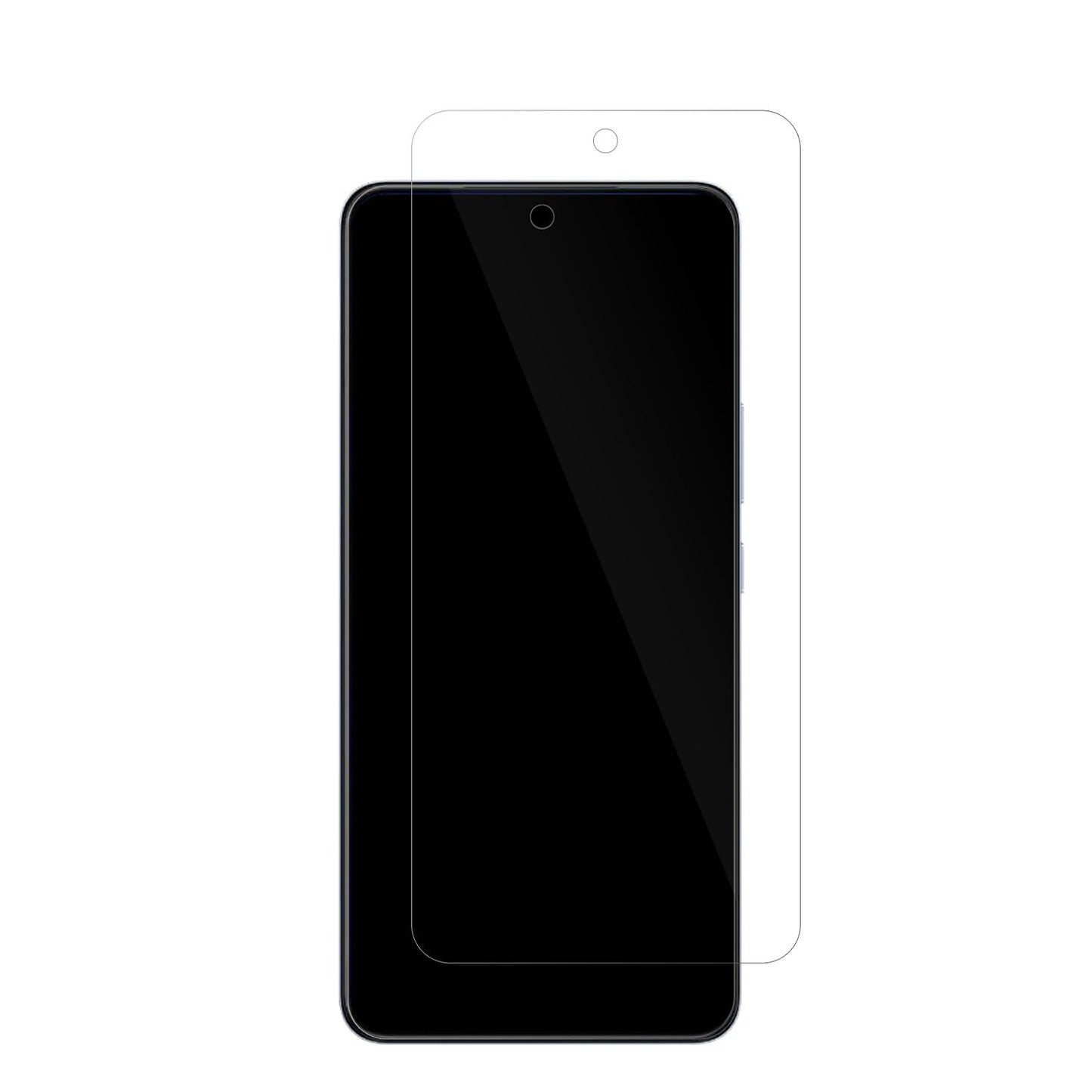 VivoV60 Lite 4G mit aufgebrachter dipos Displayschutzfolie, glasklare Darstellung ohne Einschränkungen