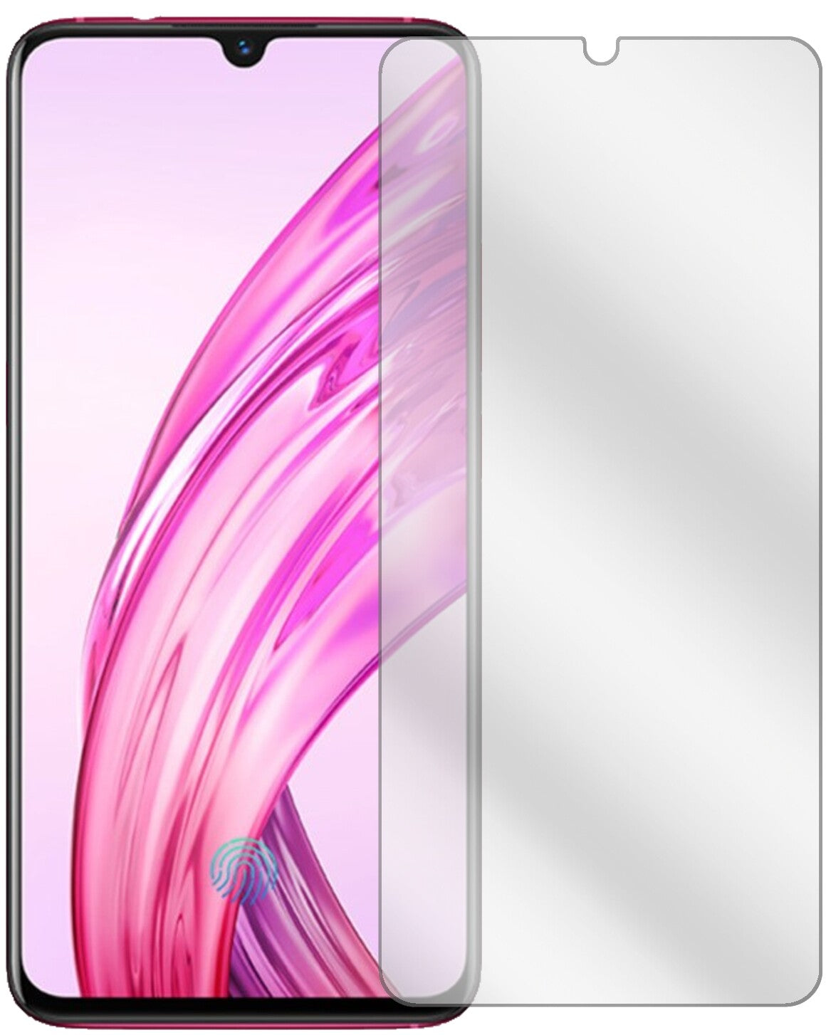 VivoX23 Symphony mit aufgebrachter dipos Displayschutzfolie, glasklare Darstellung ohne Einschränkungen
