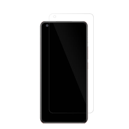 VivoX50 mit aufgebrachter dipos Displayschutzfolie, glasklare Darstellung ohne Einschränkungen