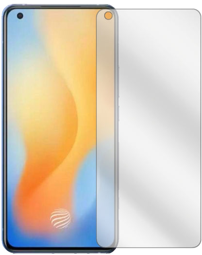 VivoX50 mit aufgebrachter dipos Displayschutzfolie, glasklare Darstellung ohne Einschränkungen