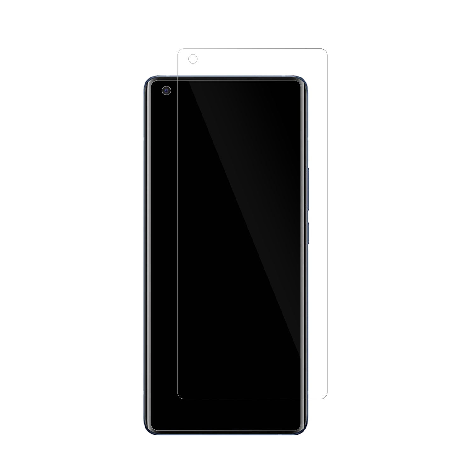 VIVOX50 Pro Plus mit aufgebrachter dipos Displayschutzfolie, glasklare Darstellung ohne Einschränkungen