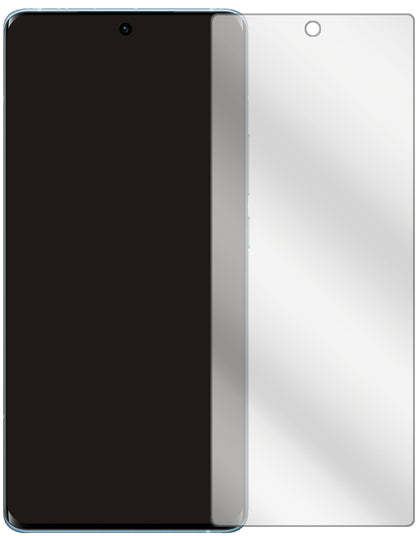 VivoX60 Pro mit aufgebrachter dipos Displayschutzfolie, glasklare Darstellung ohne Einschränkungen