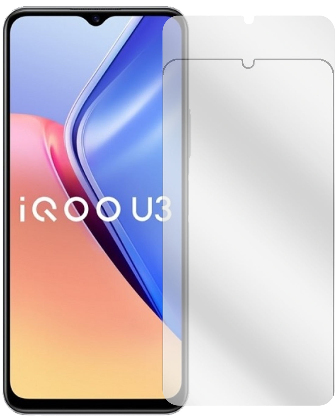 VivoY52s 5G mit aufgebrachter dipos Displayschutzfolie, glasklare Darstellung ohne Einschränkungen